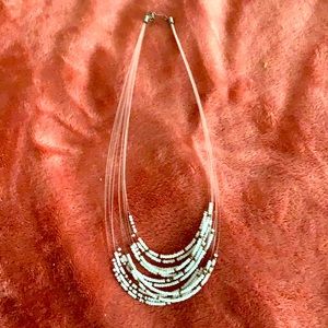 White Beaded Necklace